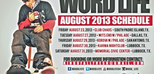 Word Life End of August 2013 Road Schedule 